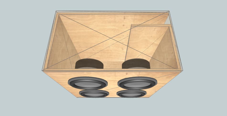 Skar Audio 4 DDX-12  - subwoofer box