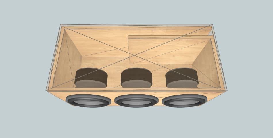 Sundown Audio 3x Sa10v2 - subwoofer box