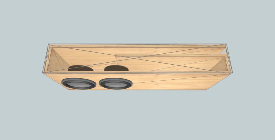 Skar Audio VD *SUB BOTTOM, 70 DEG BAF* - subwoofer box