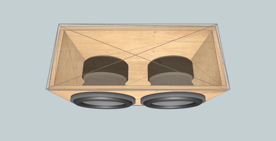 Sundown Audio SA Classic 10″ - Dual Sealed - subwoofer box