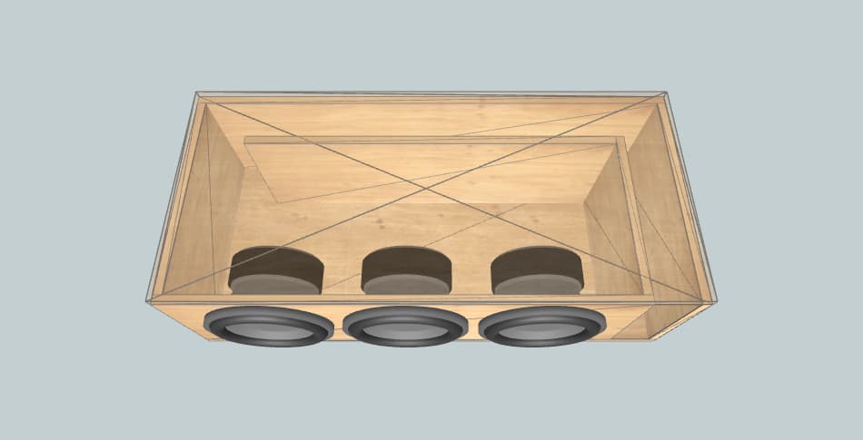 JBL Dainty 10"x3 Sub woofeer - subwoofer box
