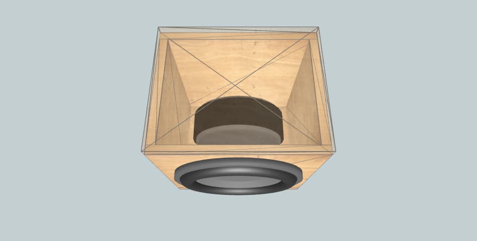 DB DRIVE sealed.89 cubic ft - subwoofer box