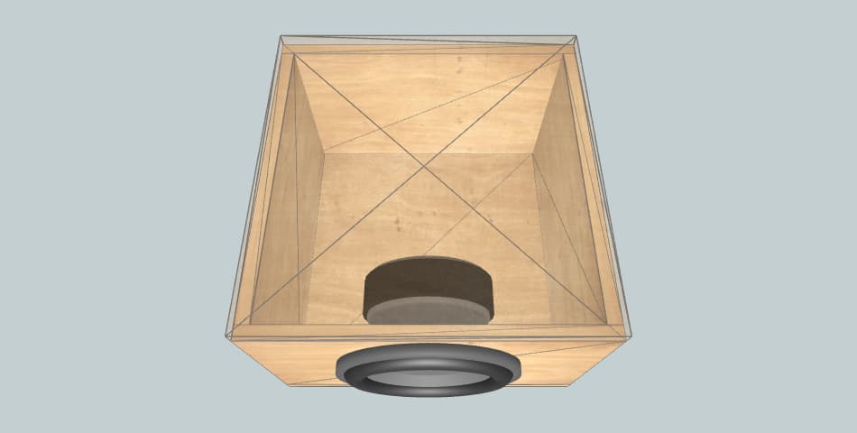 Kicker Comp 10 sealed baffle only - subwoofer box