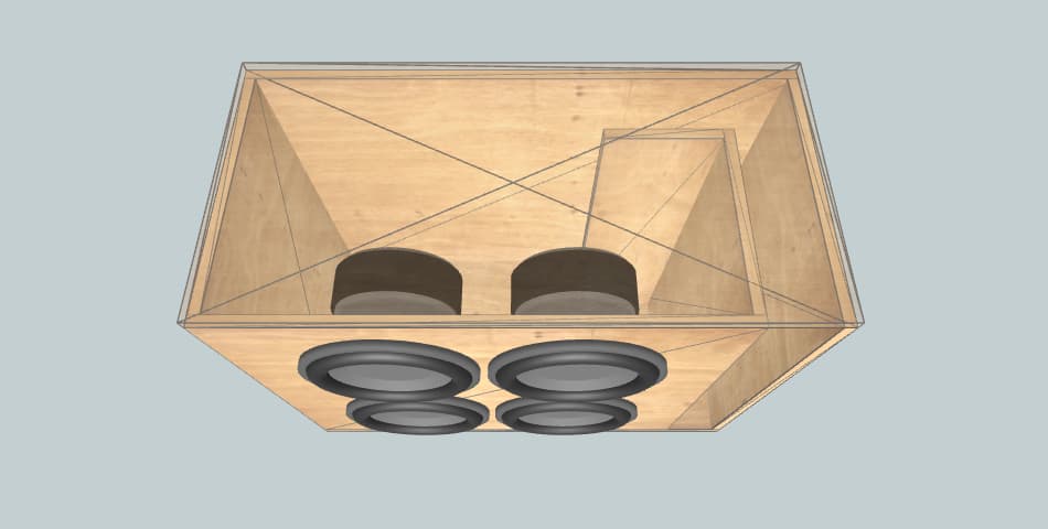 Deaf Bonce SA302 / 4 Subs - subwoofer box