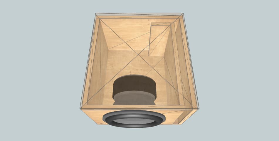 Peerless STW-350F Ported - subwoofer box