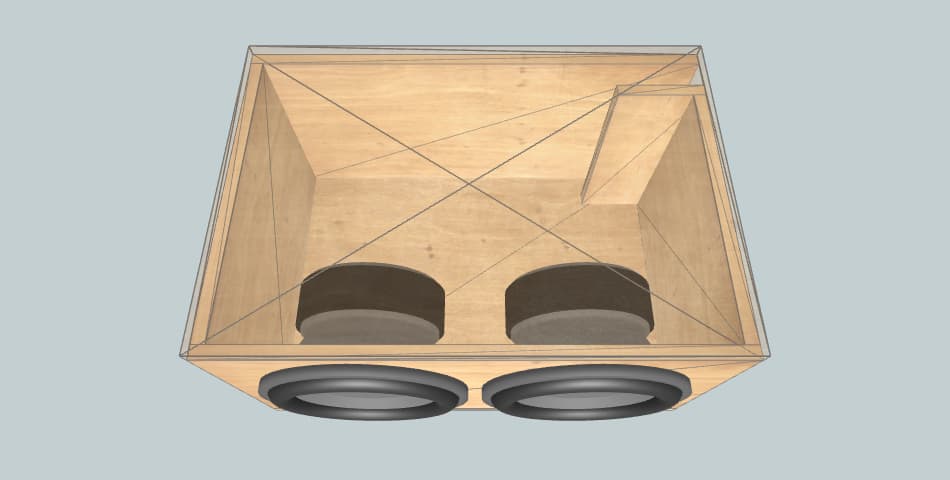 Subwoofer Box Kicker Mad Mansion L7's | Ported Box | Slot