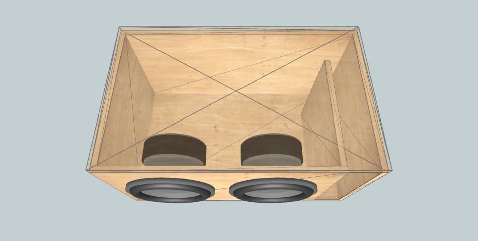 Skar Audio Dual DDX12s (Focus ST/RS) - subwoofer box
