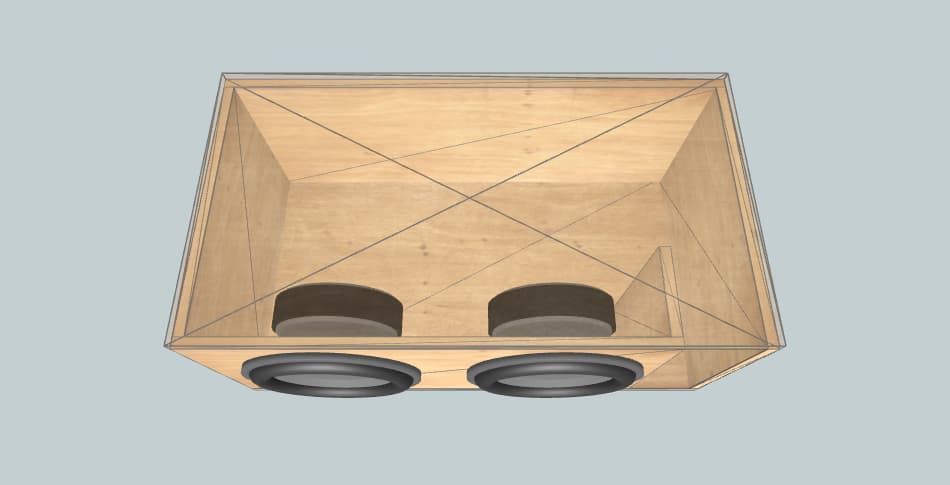 DD Audio 2x 815-242L-40HZ-22-SPON - короб для сабвуфера