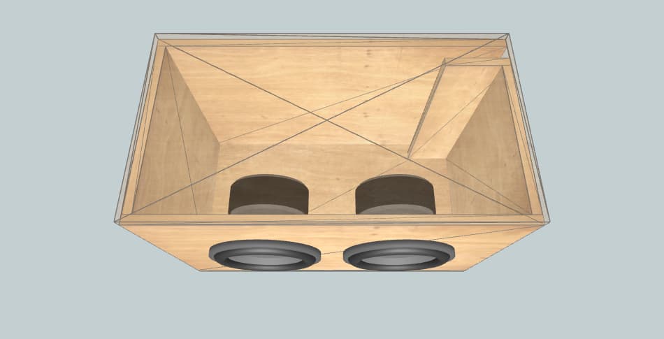 Kicker Dual 10 Q class 4.5 cubicft - subwoofer box