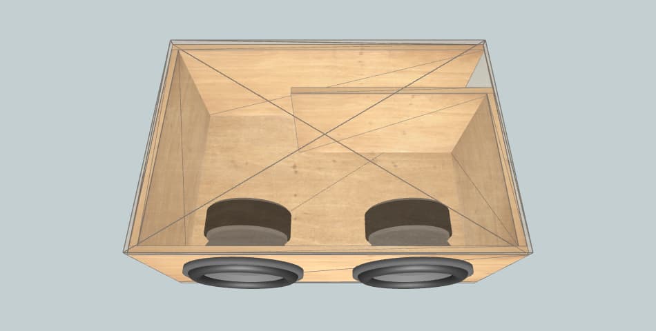 Audiopipe Doublestack 12" - короб для сабвуфера