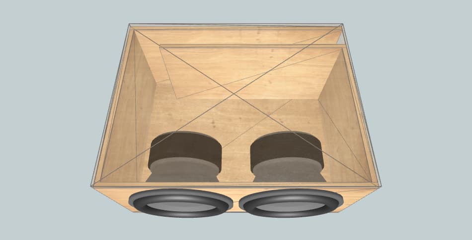 Ground Zero GZRW-38 D2 DUEL SUB  - короб для сабвуфера