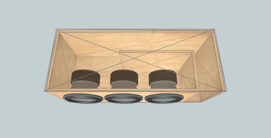 DS18 Triple 12 ds18 EXL-XX12  - subwoofer box