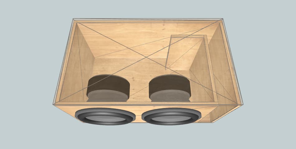 Ural 2 x Cyclone 12 - subwoofer box