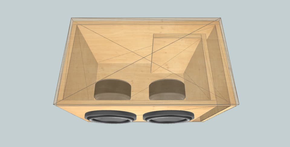 8 inch subwoofer box Sky High Knock Off 8”x2 1.50cf 