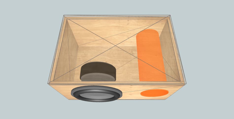 Pride mt 12 1.6+1.6 - subwoofer box