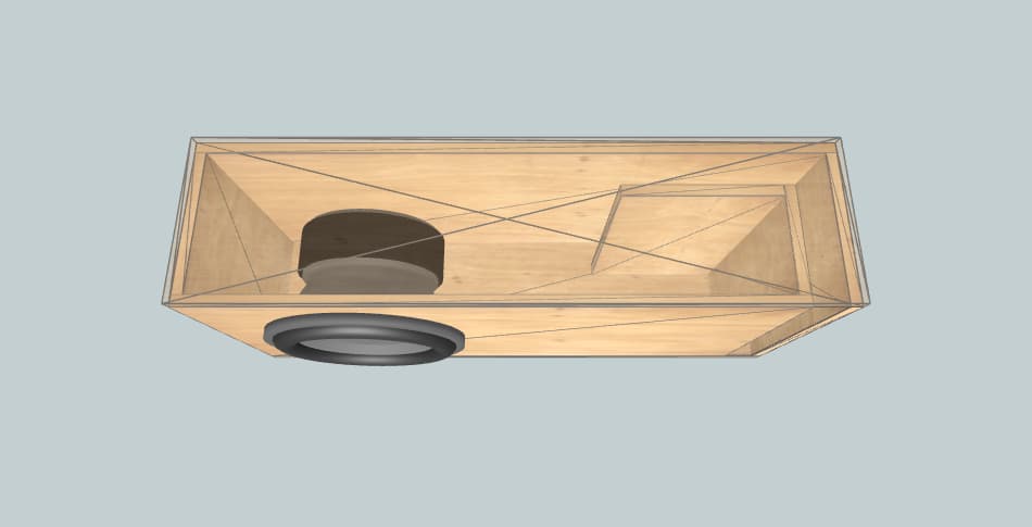 2-12x16mm - subwoofer box