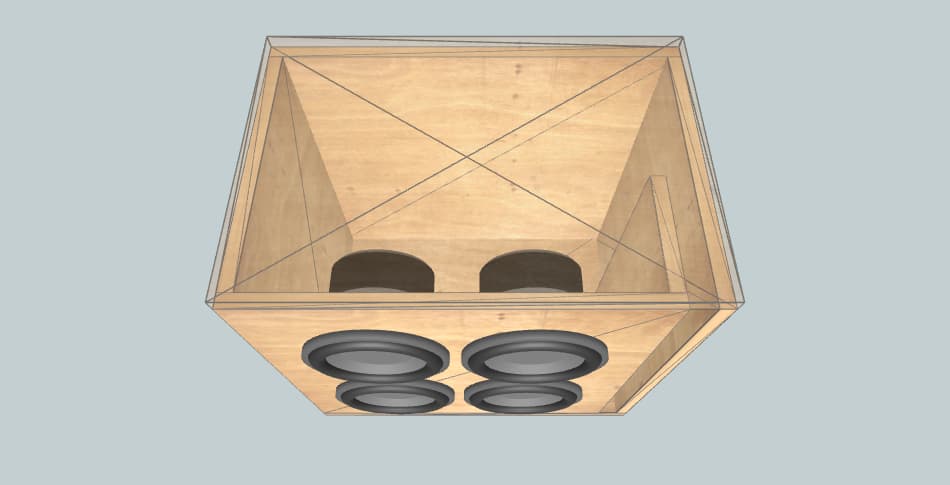 Ground Zero Ground Zero GZRW 25-D2 - subwoofer box