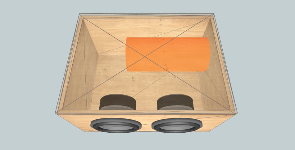 GAS ALPHA 2X10 TEST - subwoofer box
