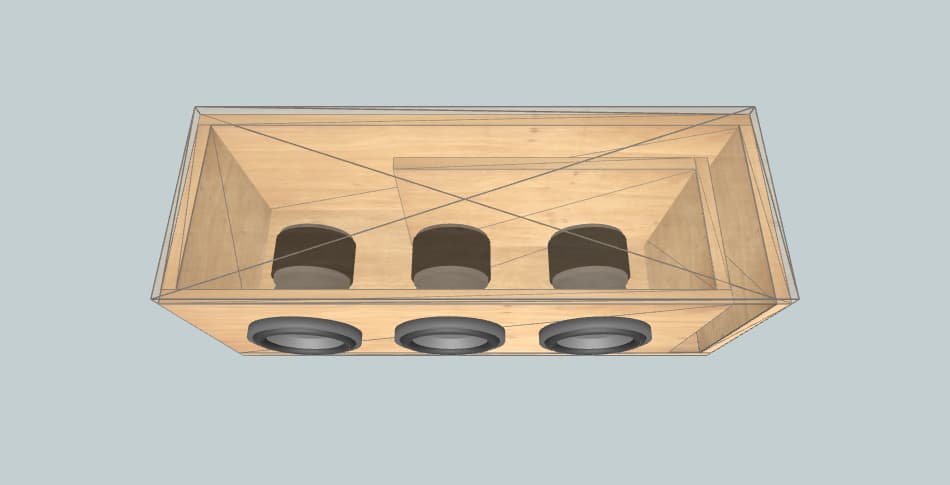 Lanzar 3 - 6.5INCH - subwoofer box