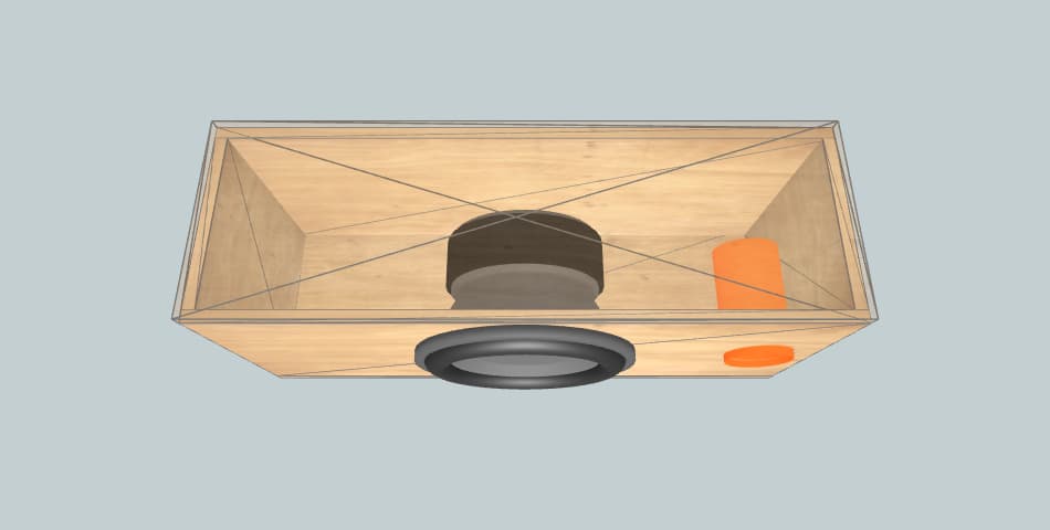 Kenwood KFC-W3514DVC - subwoofer box