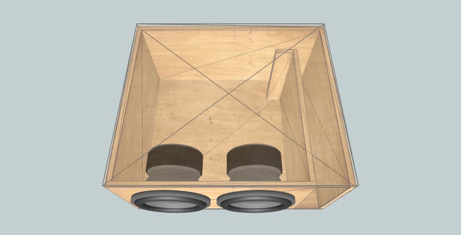 Короб под два 75гдн 32hz - subwoofer box