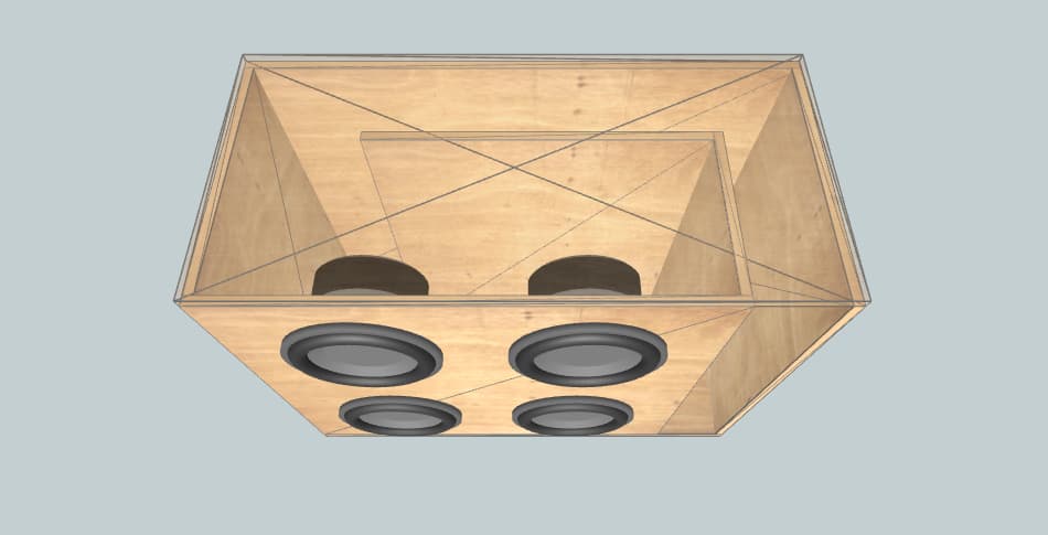 Power Acoustik Gothic GW124 - короб для сабвуфера