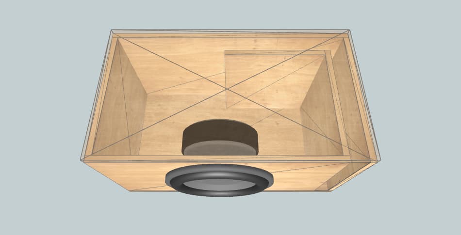 Mystery 12 mjs ФИ 29гц - короб для сабвуфера