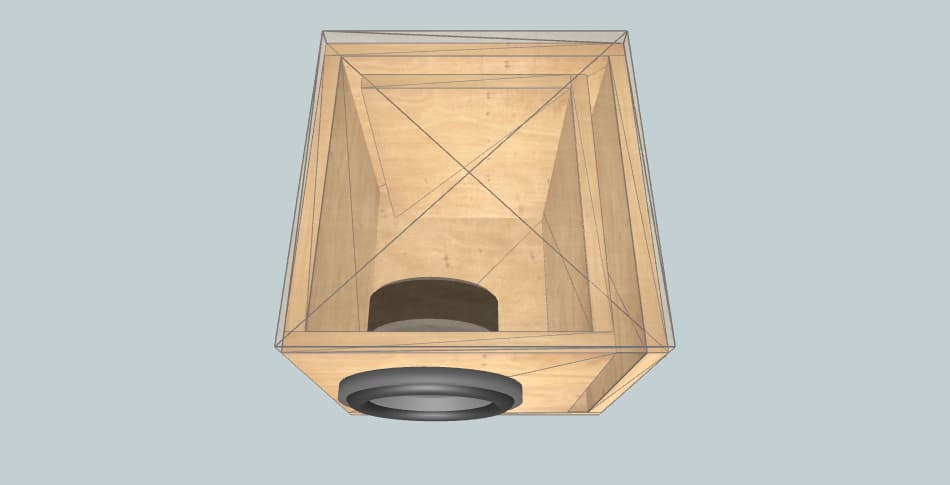 8 inch subwoofer box 1x IX 8 slot port 41hz