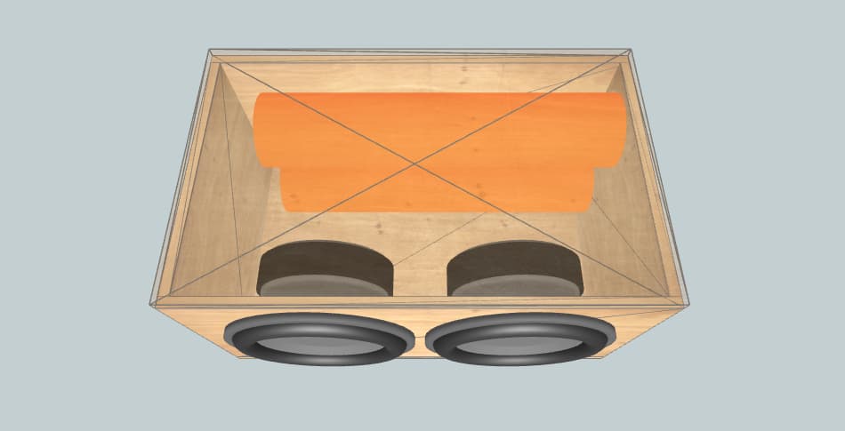 Machete D1X2 ВАЗ 2114 - короб для сабвуфера