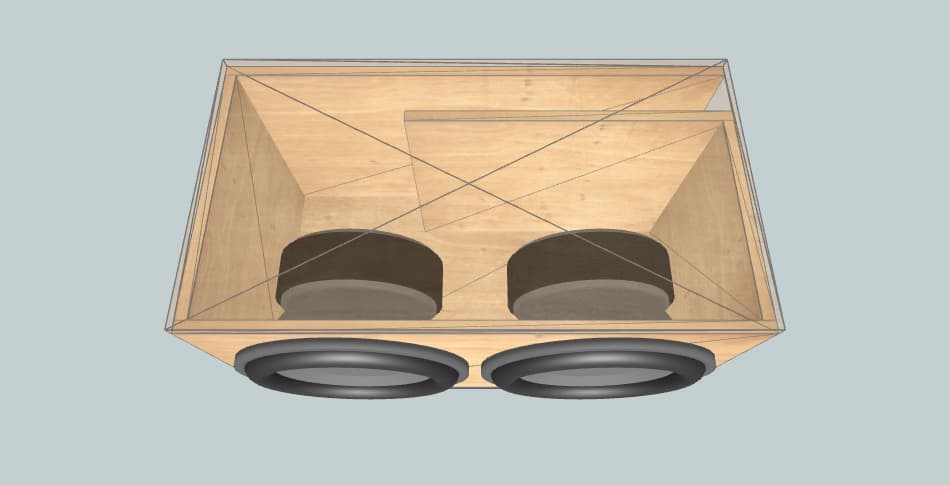 Pride BB15V3 на щели ваз 2108 - короб для сабвуфера