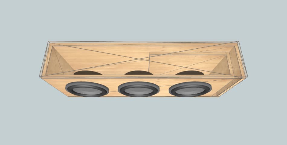 JL Audio 3 10" TW3 (JG2) - короб для сабвуфера