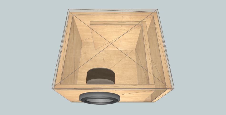 Subwoofer Box Sub secend slot | Ported Box | Slot