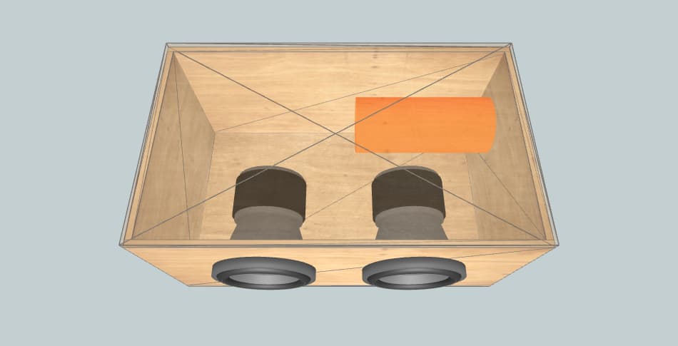 accuton Короб для домашки 6.5x2 - subwoofer box