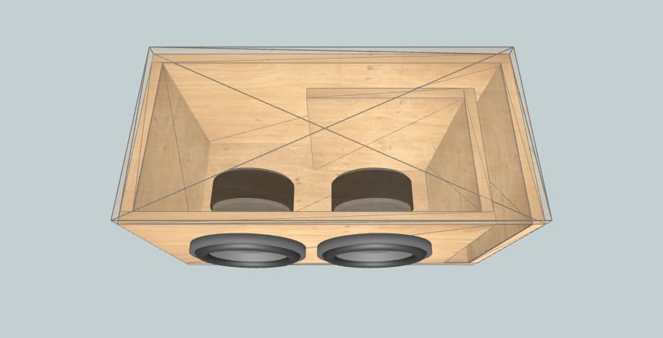 Skar Audio Dual svr 8s 1.28cubs - короб для сабвуфера