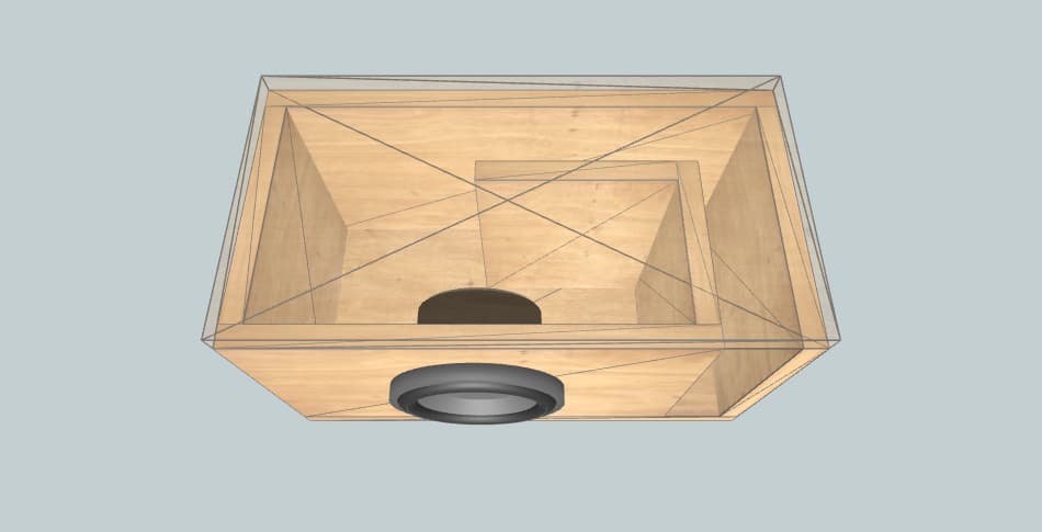 Caixa 1 alto falante 6,5 - короб для сабвуфера