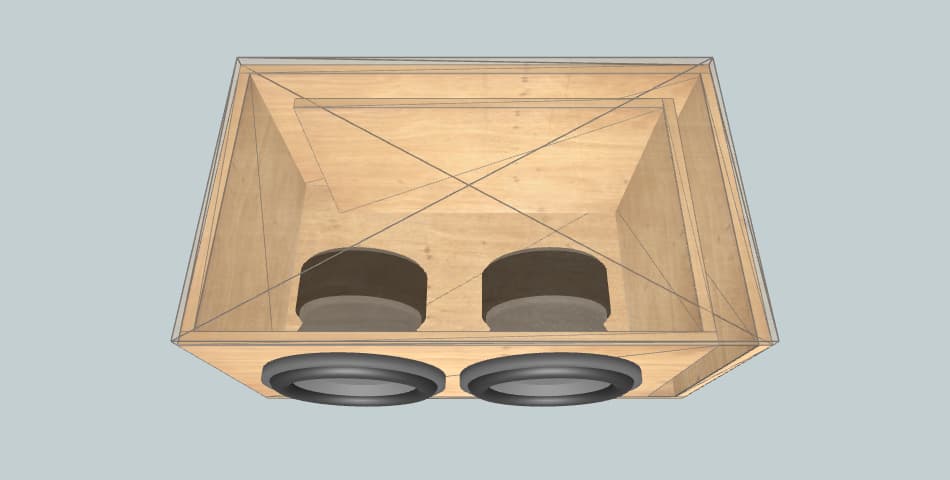 Orion HCCA-12 Dual sub box - короб для сабвуфера