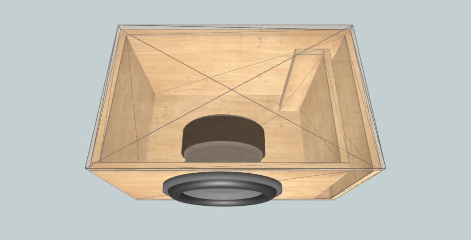 Kenwood 12" Single Ported Box - короб для сабвуфера