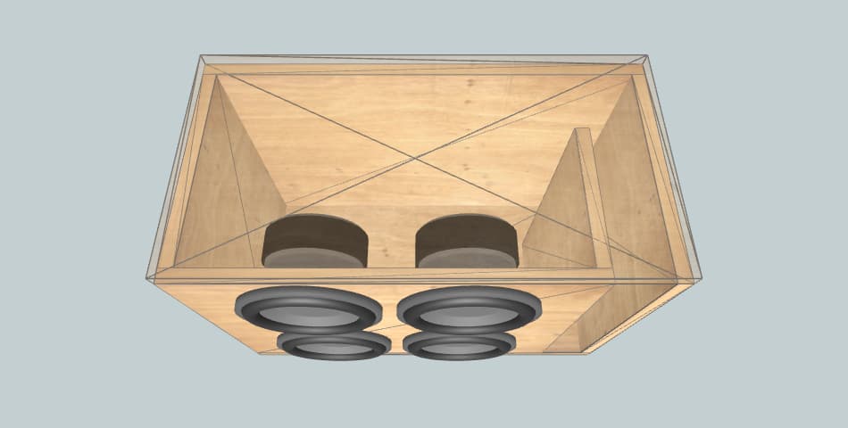 Sundown Audio Sundown Audio E10" WALL CORSA - короб для сабвуфера