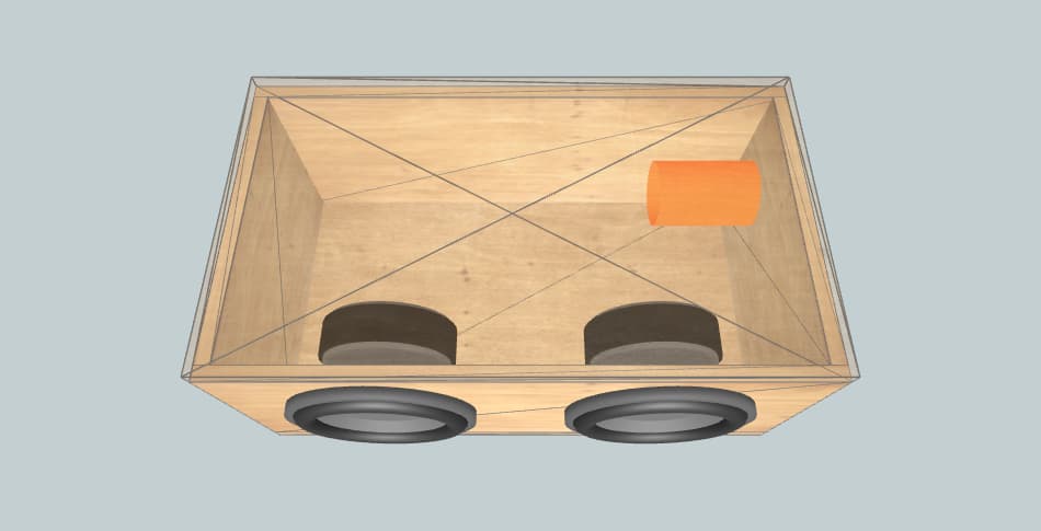 DD Audio 33 hz car sub - subwoofer box