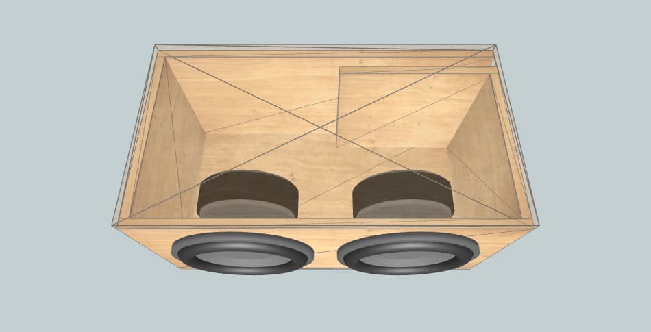 DB Drive 2X SPW12D4 - короб для сабвуфера