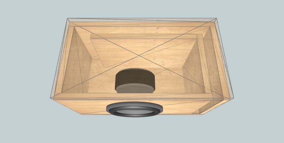 Crescendo Audio Forte slot front - subwoofer box