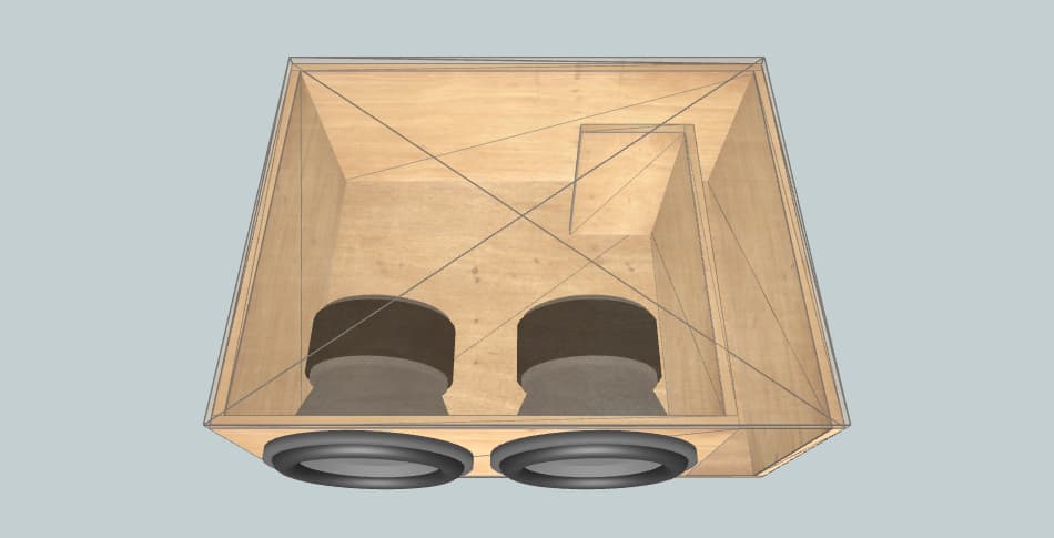 12 дюймов короб для сабвуфера Skar Audio Vxf12
