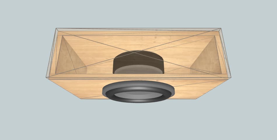 JL Audio 10W1v3-4 Under Seat Truck - subwoofer box