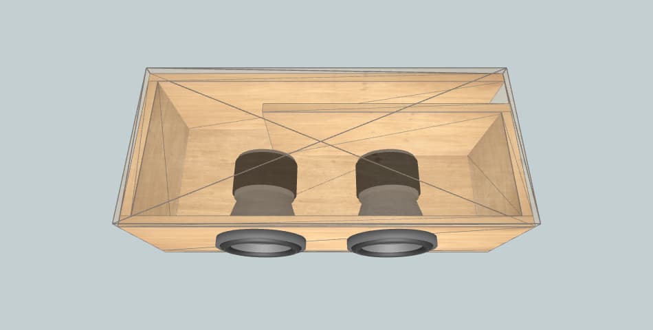 6.5 subwoofers Spider max 2 - короб для сабвуфера