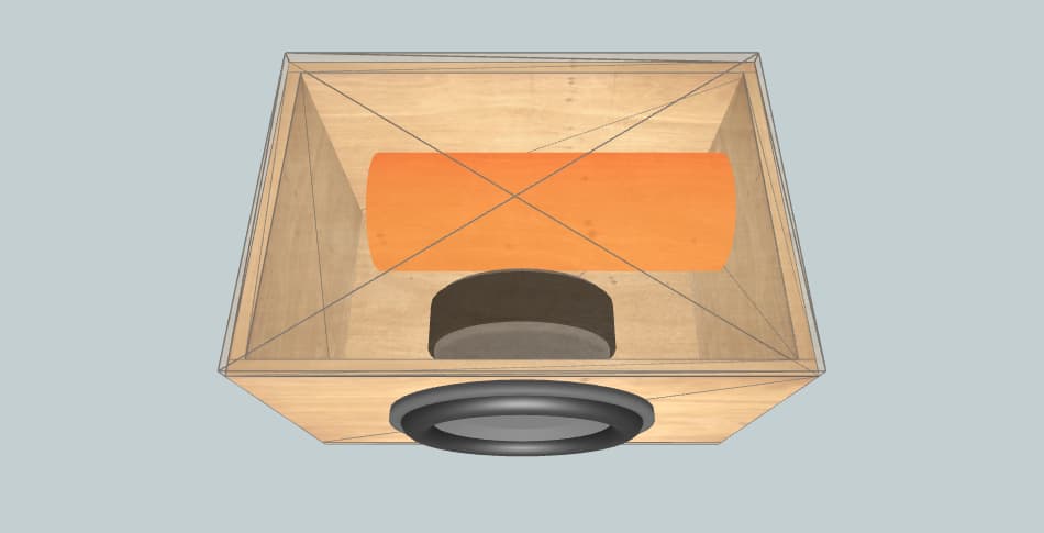 Ural Bulava v.2 34 гц 20мм фанера - короб для сабвуфера