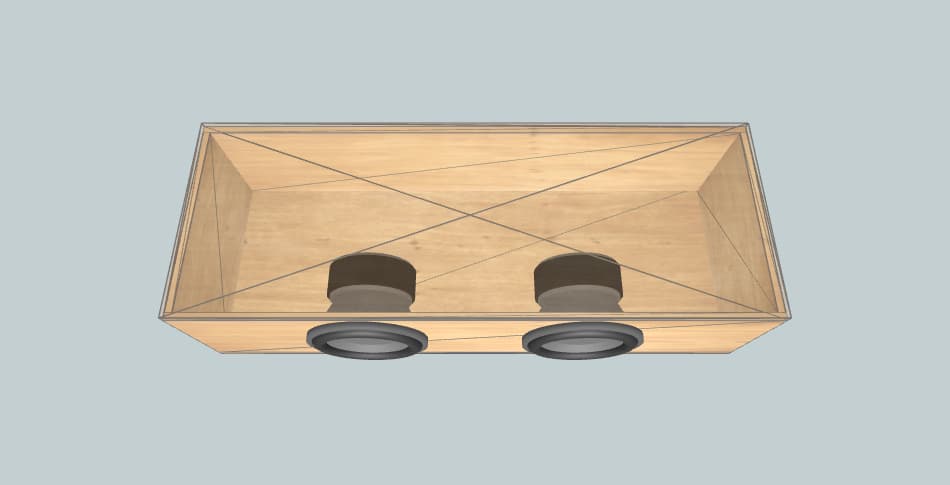 2x75GDN - короб для сабвуфера
