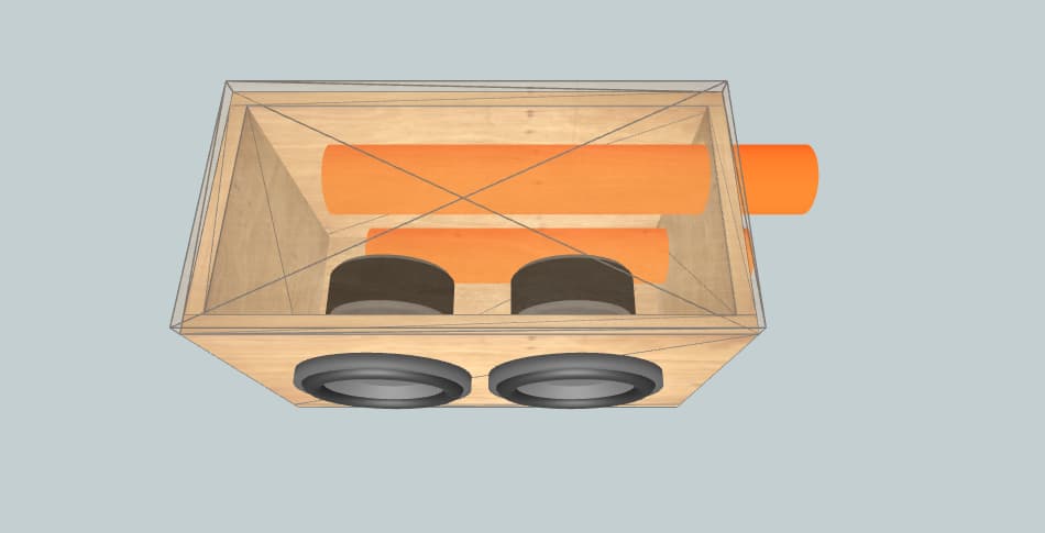 Skar Audio Fits on rear seat - subwoofer box
