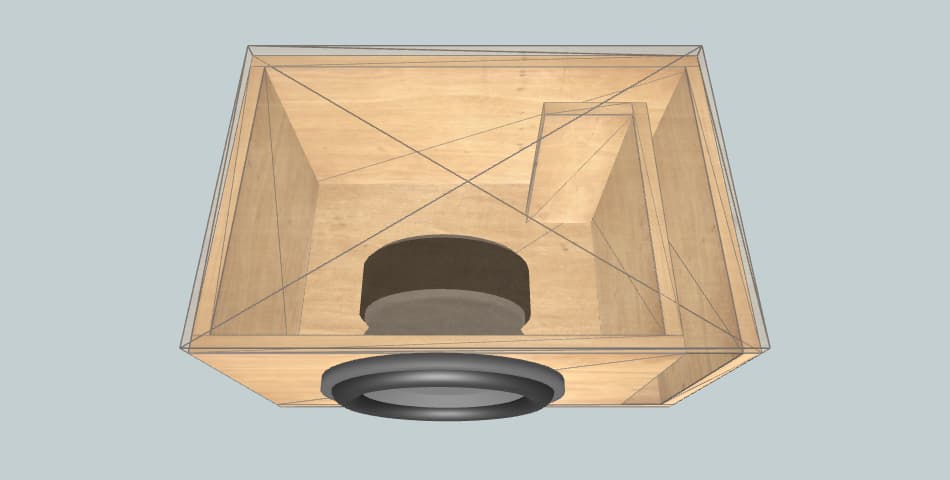 12 inch subwoofer box Caja universal para instaladores