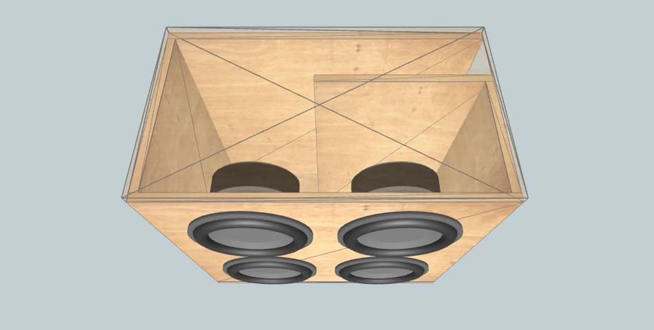 Skar Audio SVR-15 **DOUBLE BAFFLE** - короб для сабвуфера
