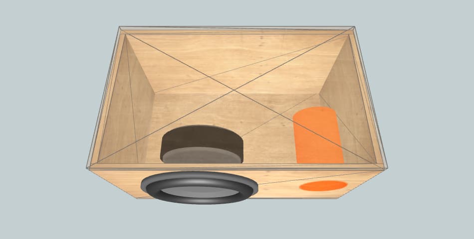 DD Audio 615e 32hz Tuning 6" Aeroport - subwoofer box
